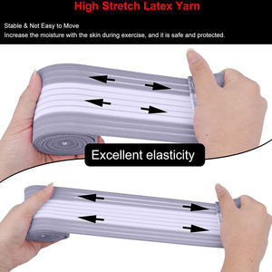 Bandes de compression élastiques en néoprène extra longues pour le soutien intensif des genoux lors de la musculation, de la force athlétique et des entraînements de gym intenses - Product Image 2