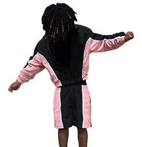 Nuevo Conjunto Corto de Verano de Nylon Cortavientos con Cremallera, Chaqueta Cortavientos y Chándal de Poliéster Estilo Urbano - Product Image 2