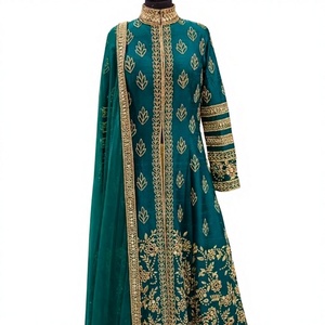 Nuovo Abito Lungo Elegante e Trendy con Applicazioni <span class=keywords><strong>per</strong></span> Feste, Matrimoni e Cerimonie Etniche - Product Image 1