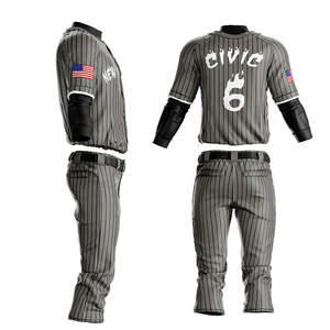 Uniforme de baseball par sublimation, maillot de baseball personnalisé, pantalon de baseball, kit de baseball, tissu sportif respirant, séchage rapide - Product Image 6