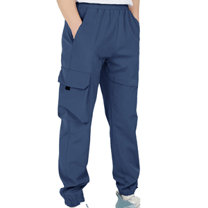 Wholesale Custom <b>Men</b> Cargo <b>Trousers</b> Multi Pocket Casual Streetwear Pants <b>Elastic</b> Waist OEM ODM Private Label Manufacturer <b>Men</b> - Product Image 1