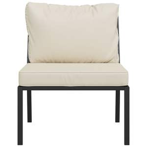 Ensemble de 2 chaises de patio noires et couleur sable pour la décoration de jardin - Product Image 4