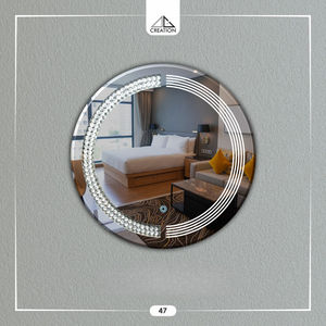 Espejo LED con Cambio de Color y Diamantes, Decoración de Pared sin Marco, Diseño Artístico, Ecológico y Ligero - Product Image 5