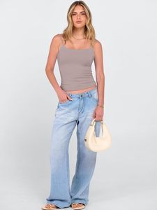 Camisola sin mangas para mujer, tela elástica, ajustada al cuerpo, ligera, suave al tacto, transpirable, esencial para el verano, top básico de moda - Product Image 4