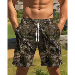 Pantalones Cortos de Mezclilla para Hombre, Estilo Vintage, Lavados, Casuales, Holgados, con Bordado Personalizado, Estampado, Estilo Baggy - Product Image 1