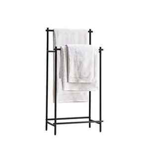 Premium Matte Black Bathroom Towel Bar Wall Mounted 5 Arm Swivel Towel Rack Rotating Hanging Holder <b>Bracket</b> - Product Image 4
