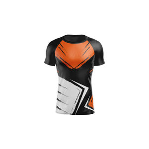 Camiseta Deportiva Personalizada, Elástica, Ajustada, Cuello Alto, para Hombre, para Entrenamiento, Gimnasio, Ropa Deportiva, Manga Corta, Compresión - Product Image 1