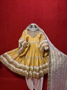 Wedding <b>Dresses</b> New Latest Arrival Women Hand Embroidered Afghan Vintage KUCHI Modern Style <b>Dresses</b> In Various Designs And Color - Product Image 3