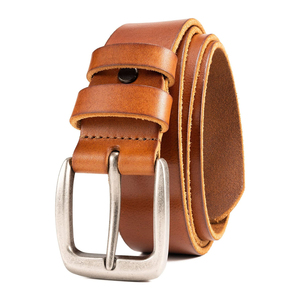 New Arrival Leather Belt for Men Full Grain Real Solid Leather Luxury Men <b>Office</b> Wear Leather Belt in Low Price OEM Service - Product Image 1