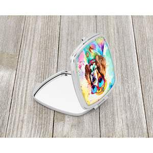Cavalier Spaniel Hippie Dawg compacto plegable espejo de maquillaje de mano regalo de viaje decorativo para mujeres y niñas - Product Image 2