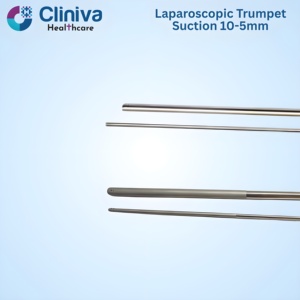 Juego de Instrumentos de Succión Laparoscópica Tipo Trompeta 10-5mmx450mm Manual de Alta Calidad Reutilizable de Acero Inoxidable de Grado Quirúrgico - Product Image 4
