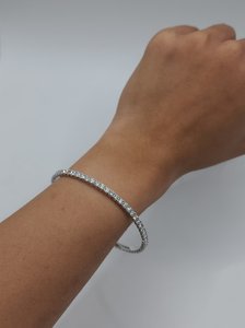 Brazalete de Oro de 18K con Diamante Cultivado en Laboratorio de 4.20 CT, Certificado por IGI, para Mujer |   Joyería de Lujo para Bodas y Fiestas - Product Image 2