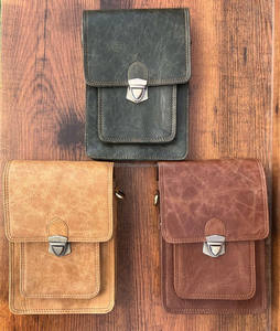 Nuevo bolso de mano de cuero Crunch genuino de grano completo hecho a mano con estilo para mujer, bolso de hombro cruzado de uso de oficina de cuero Vintage Real - Product Image 4