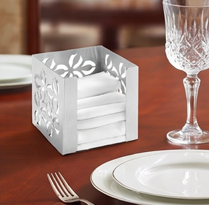 Porta Servilletas de Papel Metálico Plateado, Diseño Moderno, Perfecto para la Decoración del Hogar, Organización Esencial y Accesorio para la Mesa - Product Image 2