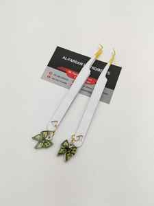 Pinzas para Pestañas al por Mayor, 45 y 90 Grados, Grabado de Corazón con Dijes de Dinero y Lazo, Pinza para Extensión de Pestañas con Punta de Oro Blanco - Product Image 5