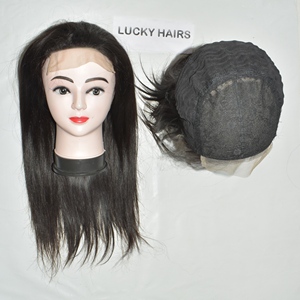 Wholesale Price Indian Straight <b>Human</b> <b>Hair</b> Natural <b>Black</b> Full Lace Front Remy <b>Hair</b> <b>Wig</b> <b>Women</b> Premium Grade Factory Supplier - Product Image 5