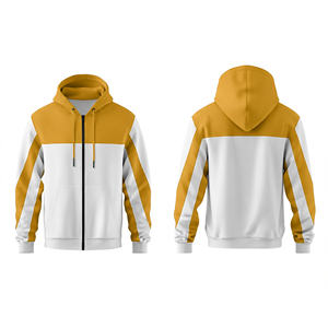 Sweat à capuche zippé en molleton de coton, confortable et décontracté, avec impression de logo, pour hommes, femmes et jeunes, veste à capuche d'entraînement, vêtements de sport - Product Image 5