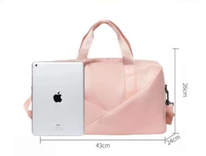 Sports Fitness Yoga Waterproof External Frame <b>Canvas</b> Luggage Tote Duffel Travel Bag with Shoe Compartment 30-40L - Product Image 6