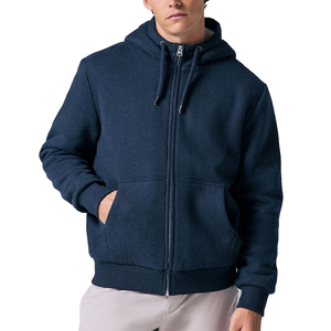 เสื้อฮู้ดซิปผู้ชายแบบคลาสสิก ผ้าฝ้าย ยูนิเซ็กส์ - Product Image 1