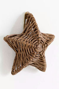 Arte náutico artesanal con conchas marinas, decoración de ratán, fibra vegetal natural para habitación infantil, diseño estético. - Product Image 5