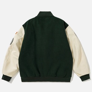 Veste bomber homme de qualité supérieure, design personnalisé, manches brodées en chenille, style baseball, varsity, universitaire. - Product Image 2