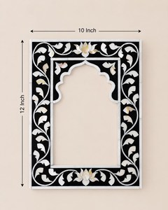 Handcrafted Bone Wood Inlay <b>Picture</b> <b>Frame</b>: Handcrafted Camel Bone For Display - Product Image 3