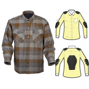 Camisa de Kevlar Acolchada Ligera con Acolchado Antichoque, Forro que Controla la Humedad y Acolchado Cómodo, Confeccionada con Tejido Exterior Protector - Product Image 1