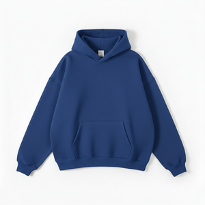 Sudadera con Capucha Oversize para Hombre y Mujer, de Algodón, Estilo Urbano, Gruesa, Lisa, Personalizable, Unisex, Hip Hop, Vintage, Lavado Ácido - Product Image 1