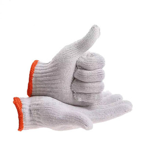 Cotton Polyester Blend Work <b>Gloves</b> Breathable Durable Safety <b>Gloves</b> <b>for</b> Construction Farming and Industrial Protection - Product Image 4