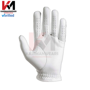 Professional Cabretta Leather Golf <b>Gloves</b> <b>Moisture</b> Wicking Button Closure Custom Logo OEM ODM High-Grip Soft Feel Anti-Slip - Product Image 2