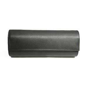 Boîte de rangement cylindrique en cuir pour montres de luxe, déroulable, amovible, sécurisée, personnalisable pour collectionneurs et voyageurs - Product Image 1