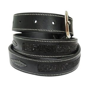 Cinturón de piel de vaca genuino informal clásico del fabricante al por mayor personalizado ajustable hombres puro acero indio accesorios de moda - Product Image 1