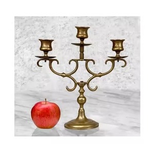 Candélabre artistique en métal à 7 bras pour la maison, élégant support de bougies décoratif pour intérieur - Product Image 6