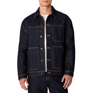 Chaqueta vaquera oscura para hombre, nuevo diseño elegante, transpirable, de invierno, tela de algodón, informal, al por mayor. - Product Image 3
