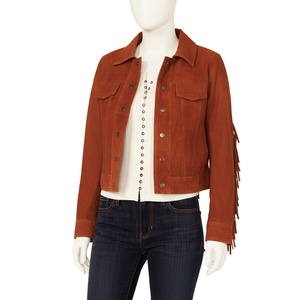 Women's 100% High Quality Cowgirl Leather Jacket New Stylish Quick Dry Winter Season Fabric Women Leather Jackets - Product Image 6
