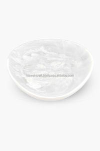 Diseño cielo azul Aqua remolino patrón resina servir tazón logotipo personalizado decorativo frutero uso para el hogar hoteles y restaurante - Product Image 4