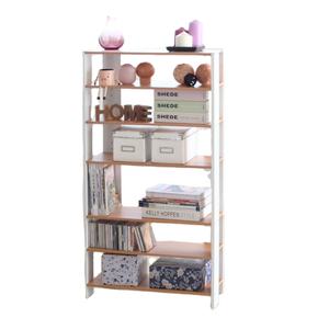 ชั้นวางของไม้แบบโมเดิร์น 6 ชั้น สำหรับห้องนอนและห้องนั่งเล่น - Product Image 1