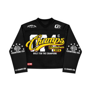 Champs <b>Men's</b> Short Sleeve <b>Turtleneck</b> Jersey with Pattern Print Breathable Regular Fit <b>Black</b> 100% Cotton Knitted Formal - Product Image 1