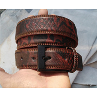 Nouvelle ceinture en cuir de vachette avec broderie élégante, style moderne et boucle en acier