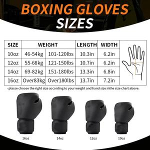 Guantes profesionales de lucha Muay Thai para adultos, guantes de boxeo de Entrenamiento gratis para hombres y mujeres, Material de cuero para entrenamiento de lucha MMA - Product Image 2