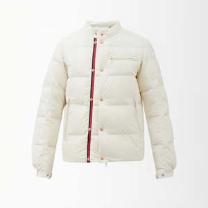 Customt Knitted Woven Breathable Chest Pocket <b>Quilted</b> Padded Bubble Puffer Polyester Filled Jacket - Product Image 4