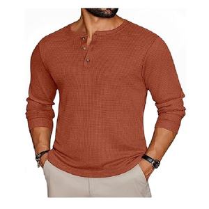 Export oriented oversize <b>Men's</b> Fashionable Solid O Neck T <b>Shirts</b> Stylish Casual Long Sleeve T <b>Shirts</b> For <b>Men</b> From Bangladesh - Product Image 1