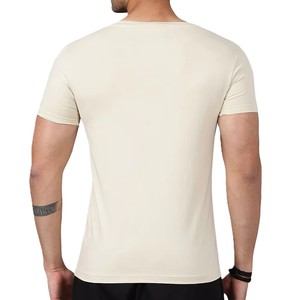 Camiseta de algodón 100% para hombre al por mayor, cuello redondo, manga corta, servicios OEM de cantidad personalizada, ropa deportiva - Product Image 2