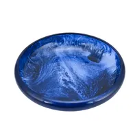 Creatieve witte, massief gepolijste, Amerikaanse stijl ronde resin salade schaal, decoratieve serveerschaal, uniek design