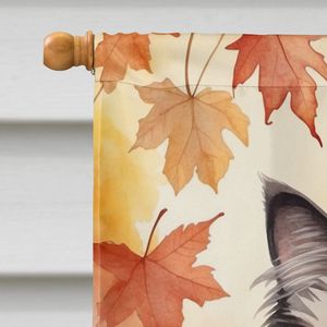 Gran Ragdoll gato otoño hojas bandera Multicolor porche manga poste decorativo patio Banner pared colgante poliéster casa ilustraciones - Product Image 3