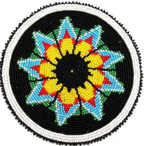 Parche de Bordado con Cuentas de Diseño Único, Parche de Bordado a Mano con Cuentas de Semillas - Product Image 4