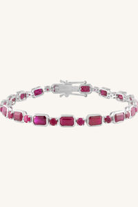 <b>Ruby</b> <b>Bracelet</b> in 92.5 Sterling Silver KLSB-20635 - Product Image 2