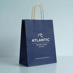 Bolsa de Papel de Regalo de Lujo Hecha a Mano con Marca Personalizada, Fabricada en Vietnam, con Laminado Brillante y Logotipo para Boutique, Compras y Supermercado - Product Image 1