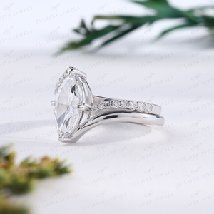 Luxury Diamond Eternity Band Thick Bezel Set Crystal Multi Stone <b>Statement</b> <b>Ring</b> Anniversary Jewelry For Women - Product Image 2