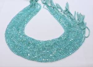 Cuentas de Apatita Natural AAA, Forma Cuadrada Lisa, 3x5 mm, Cuentas de Apatita Rectangulares Lisas, Cuentas de Apatita Azul Cielo para Joyería - Product Image 6